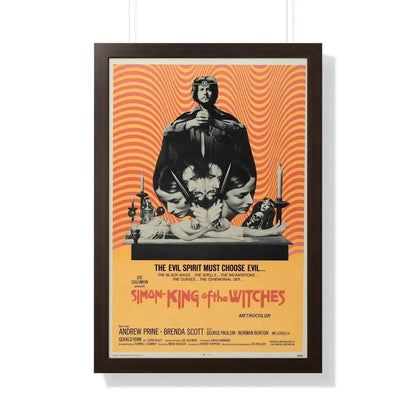 SIMON KING OF THE WITCHES 1971 - Framed Movie Poster 20" x 30" Walnut - The Sticker Space