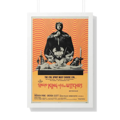 SIMON KING OF THE WITCHES 1971 - Framed Movie Poster 20" x 30" White - The Sticker Space