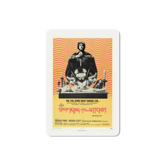 Simon King of the Witches 1971 Movie Poster Refrigerator Magnet 2 Inch - The Sticker Space