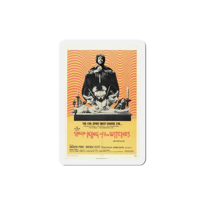 Simon King of the Witches 1971 Movie Poster Refrigerator Magnet 3 Inch - The Sticker Space