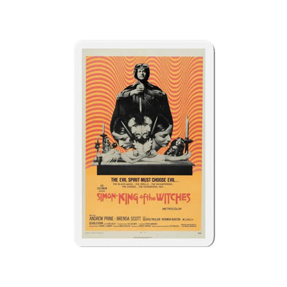 SIMON KING OF THE WITCHES 1971 Movie Poster - Refrigerator Magnet 4 Inch - The Sticker Space