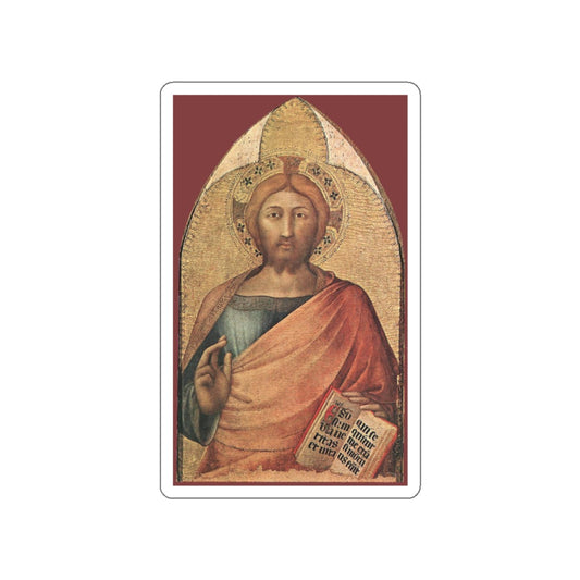 SIMONE MARTINI - Blessing Christ (Artwork) STICKER Vinyl Die-Cut Decal-White-The Sticker Space