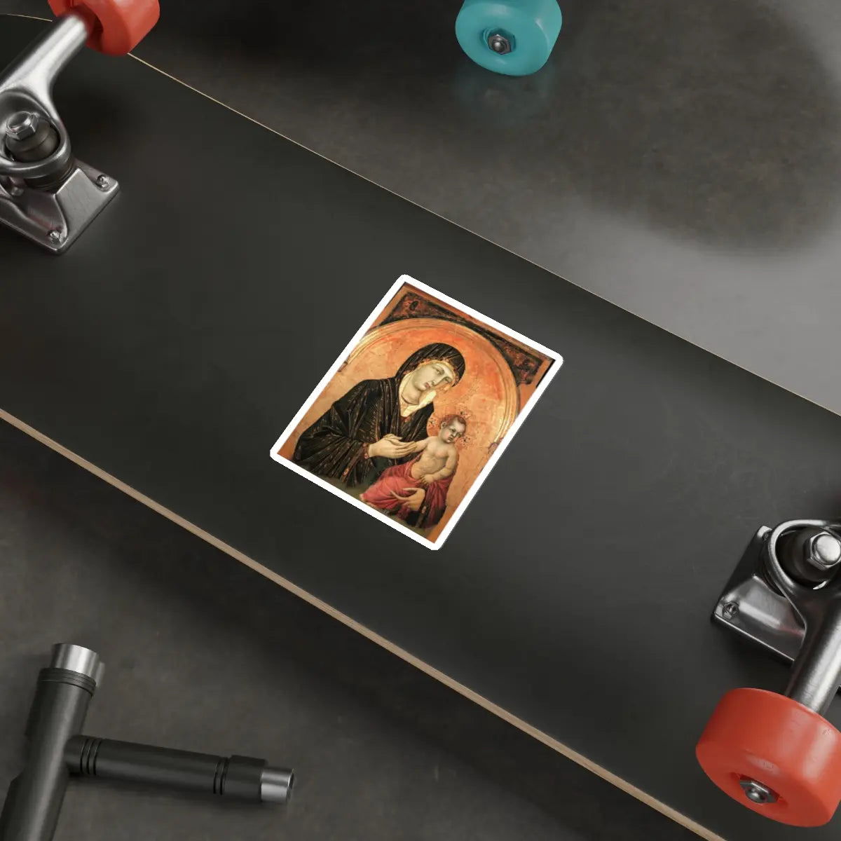 SKU:12583924561849825885 Sticker types:White Shape:Die-Cut Sizes:4" × 4"