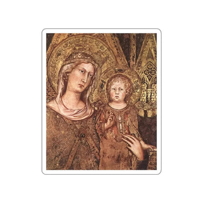 SIMONE MARTINI - Maesta (detail)2 (Artwork) STICKER Vinyl Die-Cut Decal White Die-Cut 3 Inch - The Sticker Space