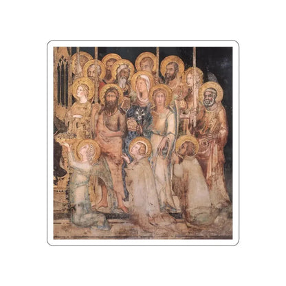 SIMONE MARTINI - Maesta (detail)5 (Artwork) STICKER Vinyl Die-Cut Decal White Die-Cut 3 Inch - The Sticker Space