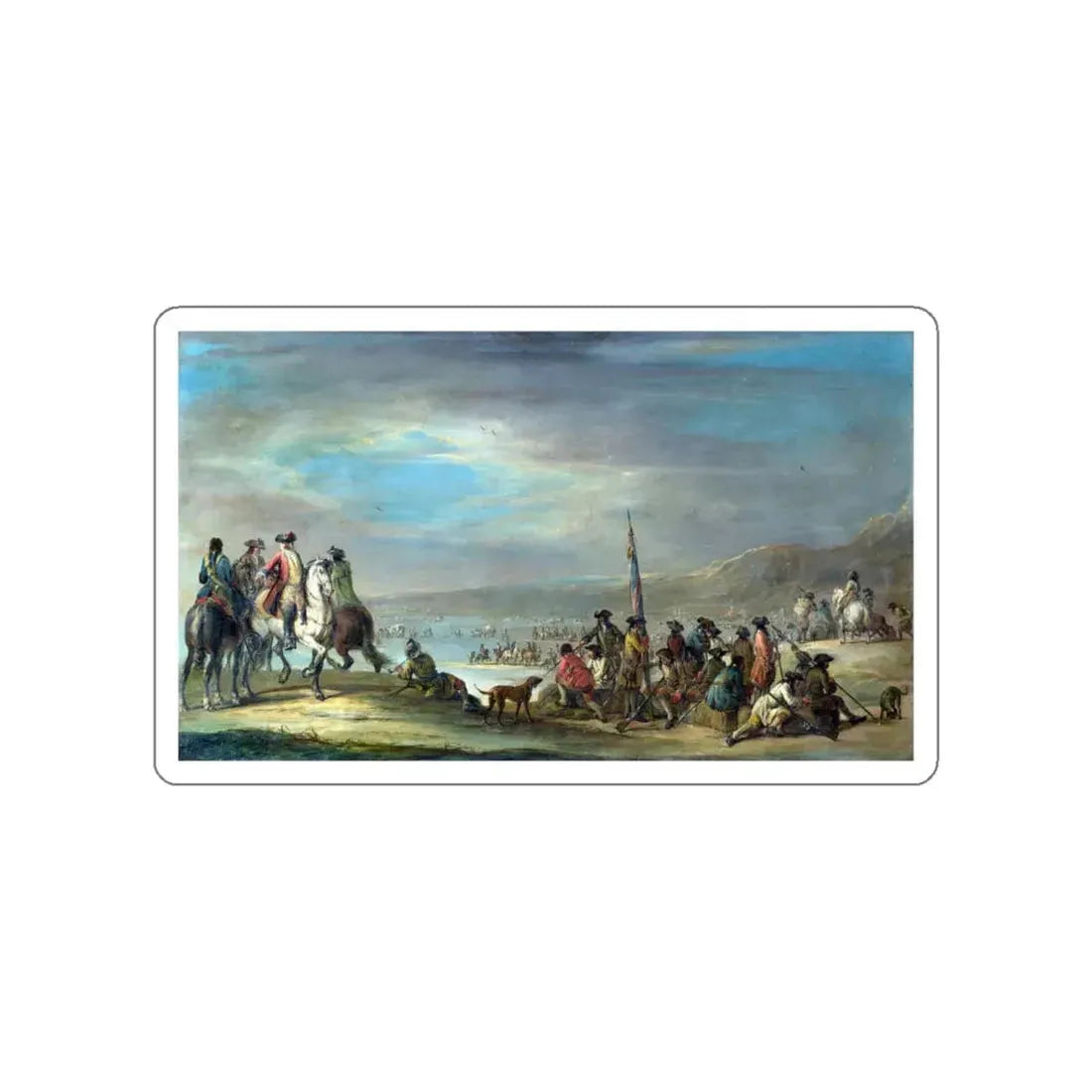 SIMONINI, Francesco - A Campaign Scene (Artwork) STICKER Vinyl Die-Cut Decal White Die-Cut 4 Inch - The Sticker Space