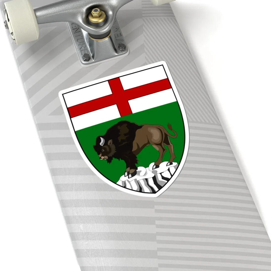 Simple arms of Manitoba (Canada) (Coat of Arms) STICKER Vinyl Kiss-Cut Decal - The Sticker Space