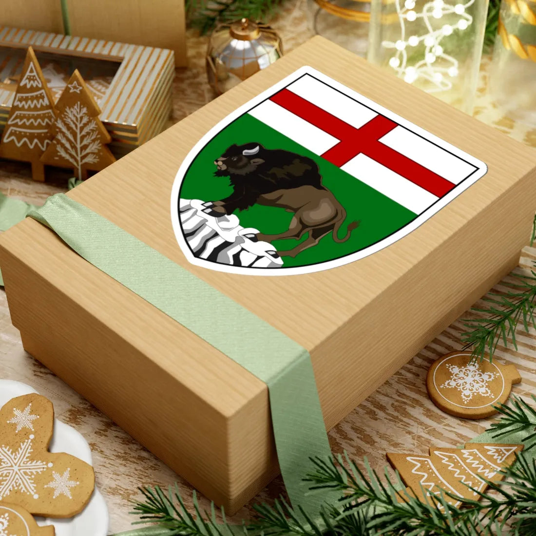 Simple arms of Manitoba (Canada) (Coat of Arms) STICKER Vinyl Kiss-Cut Decal - The Sticker Space