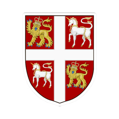 Simple arms of Newfoundland and Labrador (Canada) (Coat of Arms) STICKER Vinyl Kiss-Cut Decal 2 Inch White - The Sticker Space