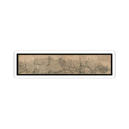 Sin Hak-gwon (artist name - General View of Inner Geumgang - mid-19th century v1 - STICKER Vinyl Kiss-Cut Decal