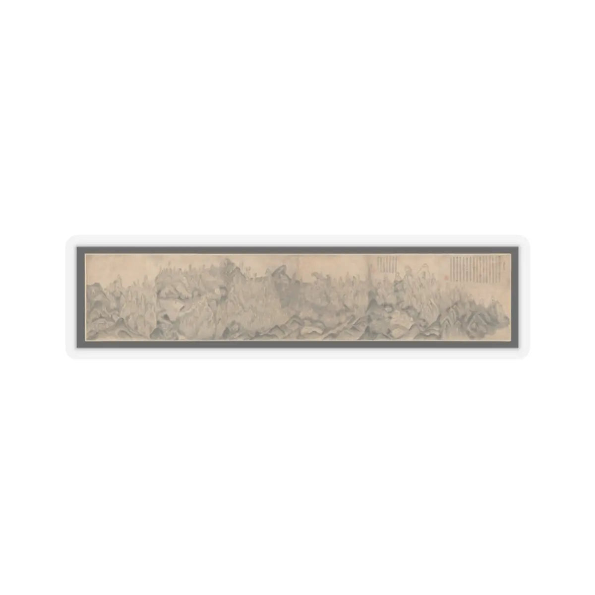Sin Hak-gwon (artist name - General View of Inner Geumgang - mid-19th century v1 - STICKER Vinyl Kiss-Cut Decal