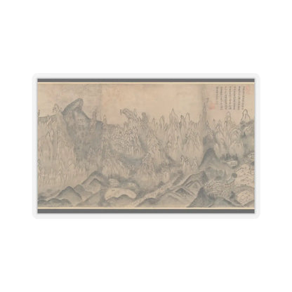 Sin Hak-gwon (artist name - General View of Inner Geumgang - mid-19th century v3 - STICKER Vinyl Kiss-Cut Decal