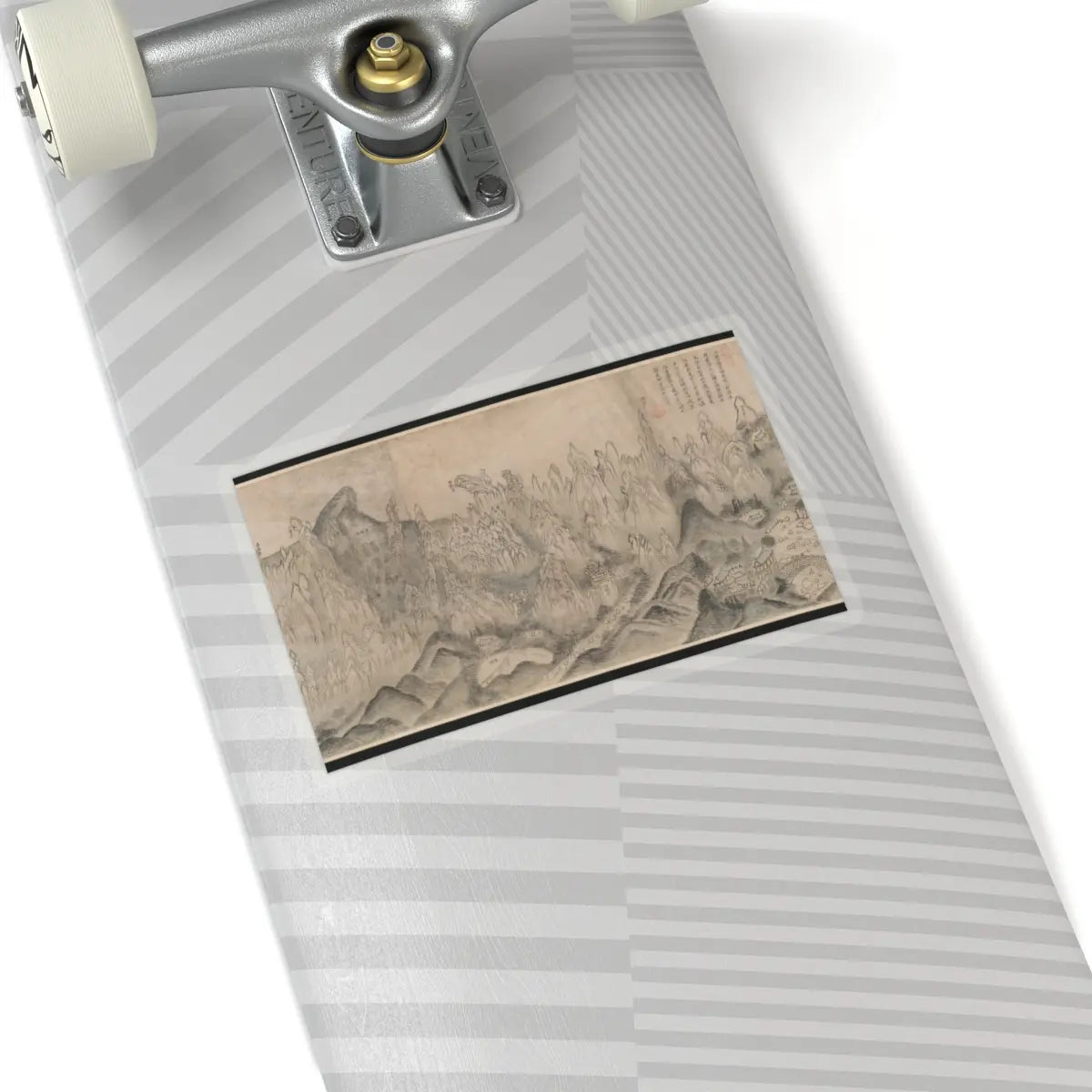Sin Hak-gwon (artist name - General View of Inner Geumgang - mid-19th century v3 - STICKER Vinyl Kiss-Cut Decal