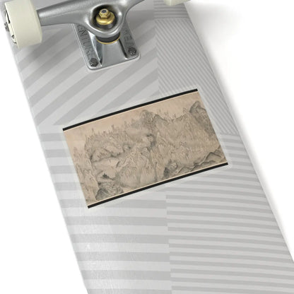 Sin Hak-gwon (artist name - General View of Inner Geumgang - mid-19th century v4 - STICKER Vinyl Kiss-Cut Decal