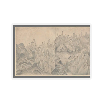 Sin Hak-gwon (artist name - General View of Inner Geumgang - mid-19th century v5 - STICKER Vinyl Kiss-Cut Decal