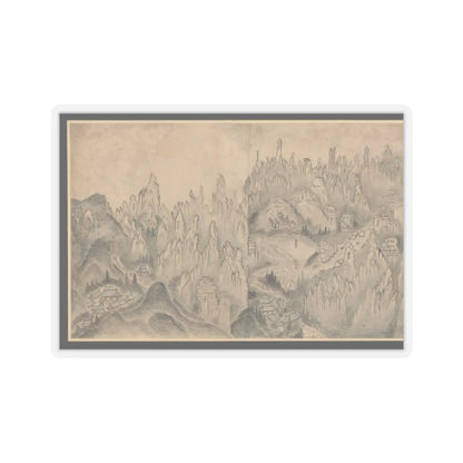 Sin Hak-gwon (artist name - General View of Inner Geumgang - mid-19th century v5 - STICKER Vinyl Kiss-Cut Decal