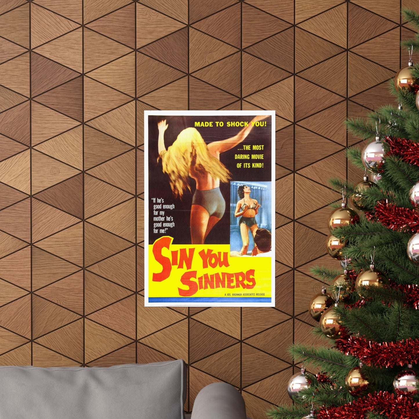 SIN YOU SINNERS 1963 - Paper Movie Poster-The Sticker Space