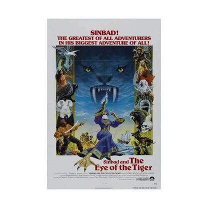SINBAD AND THE EYE OF THE TIGER 1977 - Paper Movie Poster - The Sticker Space