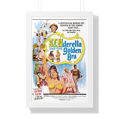 SINDERELLA AND THE GOLDEN BRA 1964 - Framed Movie Poster-16″ x 24″-The Sticker Space