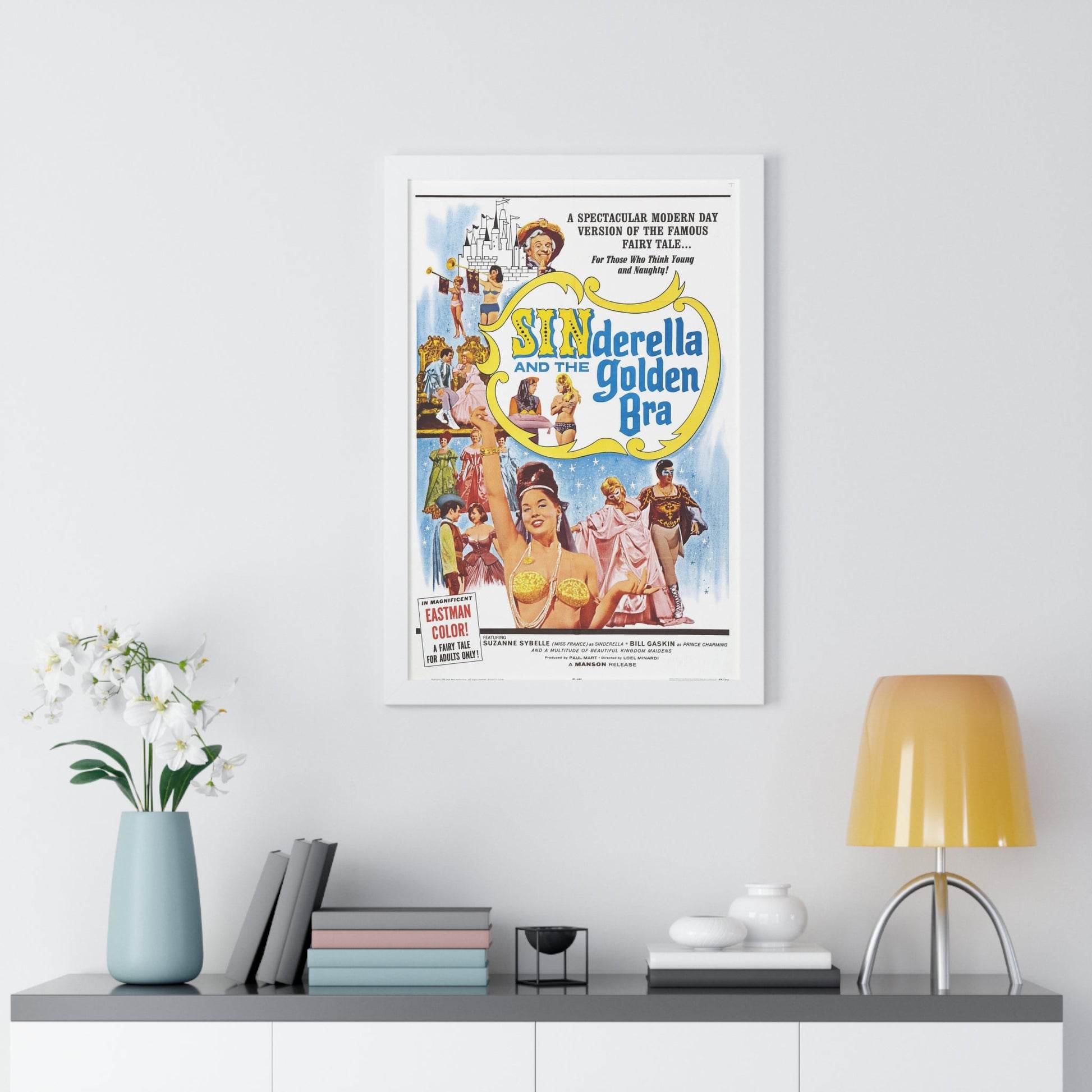 SINDERELLA AND THE GOLDEN BRA 1964 - Framed Movie Poster-The Sticker Space