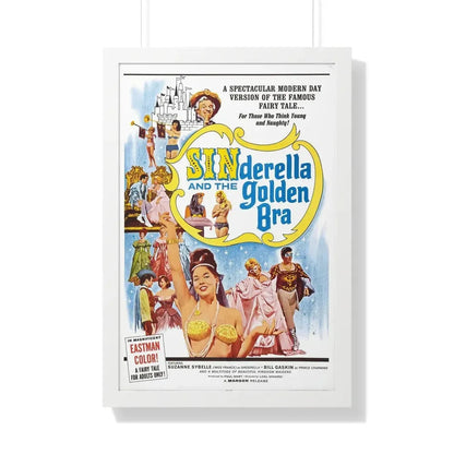 SINDERELLA AND THE GOLDEN BRA 1964 - Framed Movie Poster 20" x 30" White - The Sticker Space