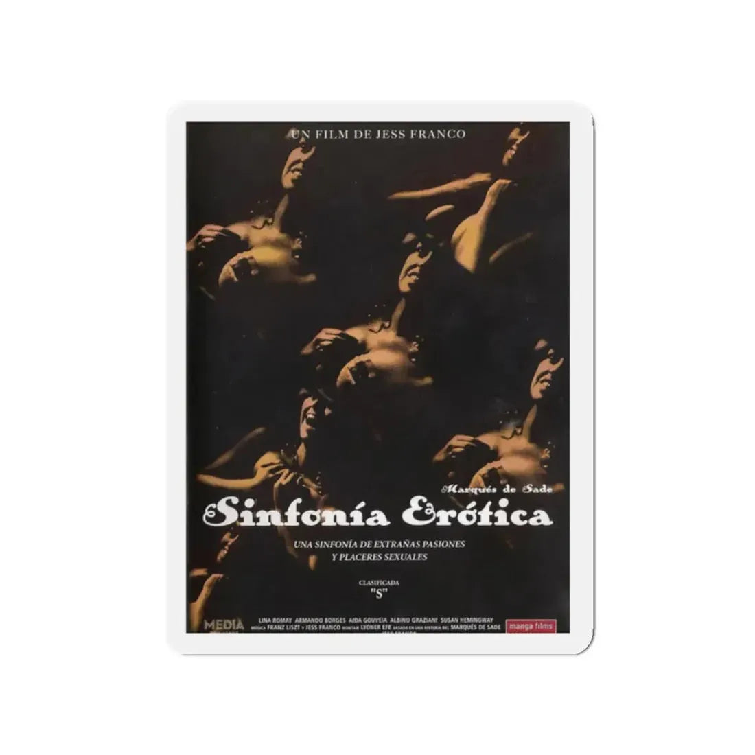 SINFONIA EROTICA 1979 Movie Poster - Refrigerator Magnet 2 Inch - The Sticker Space