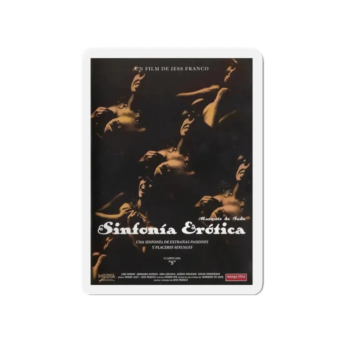 SINFONIA EROTICA 1979 Movie Poster - Refrigerator Magnet 4 Inch - The Sticker Space