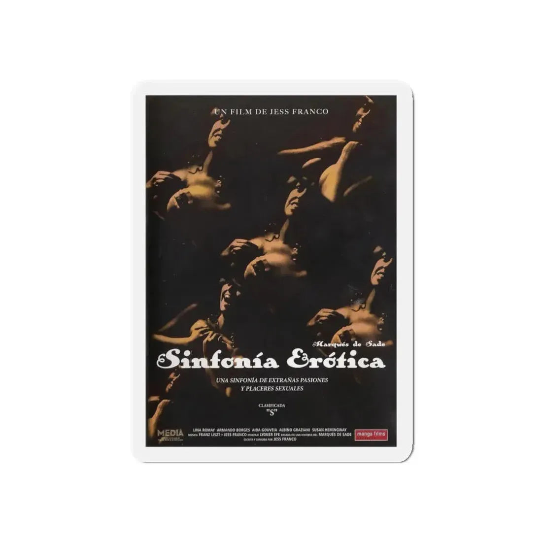 SINFONIA EROTICA 1979 Movie Poster - Refrigerator Magnet 5 Inch - The Sticker Space