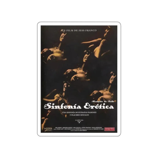 SINFONIA EROTICA 1979 Movie Poster STICKER Vinyl Die-Cut Decal 2 Inch - The Sticker Space