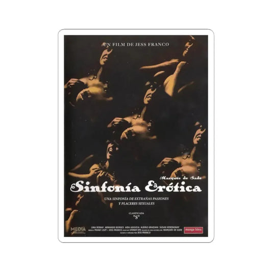 SINFONIA EROTICA 1979 Movie Poster - STICKER Vinyl Kiss-Cut Decal 2 Inch White - The Sticker Space