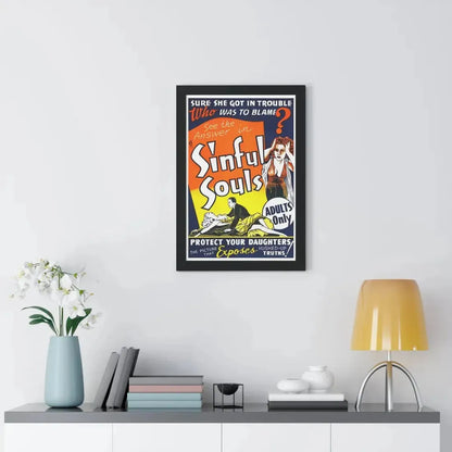 SINFUL SOULS (2) - Framed Movie Poster - The Sticker Space