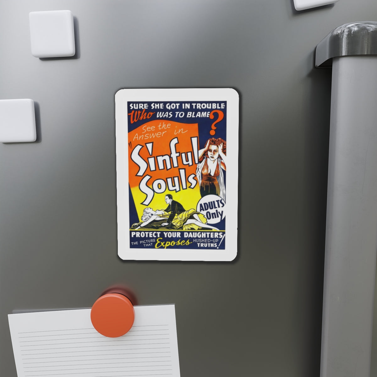 SINFUL SOULS (2) Movie Poster - Refrigerator Magnet-The Sticker Space