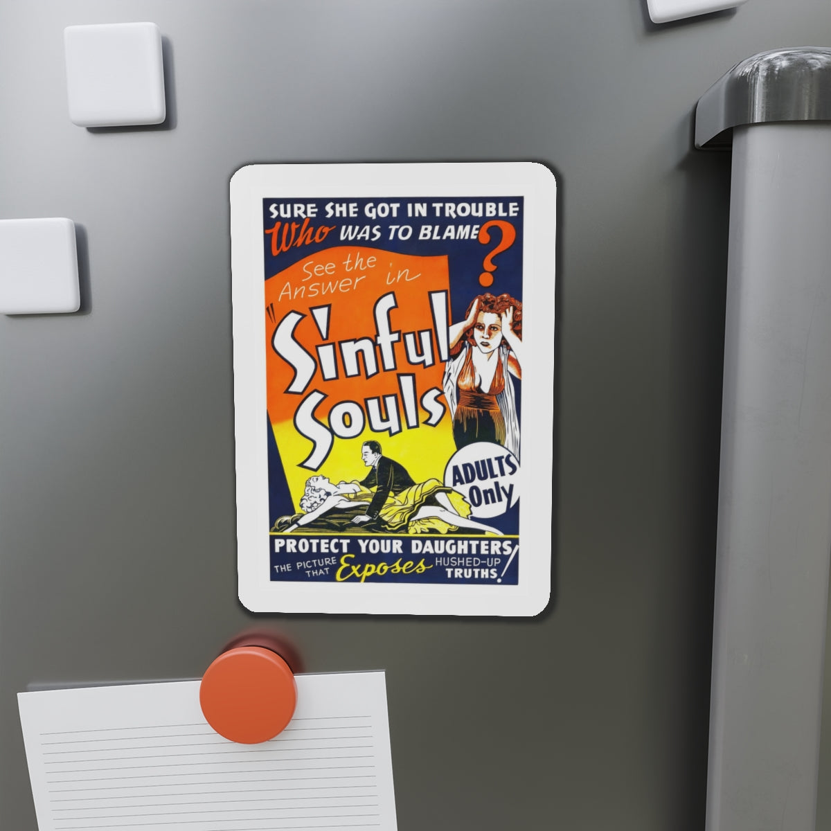 SINFUL SOULS (2) Movie Poster - Refrigerator Magnet-The Sticker Space