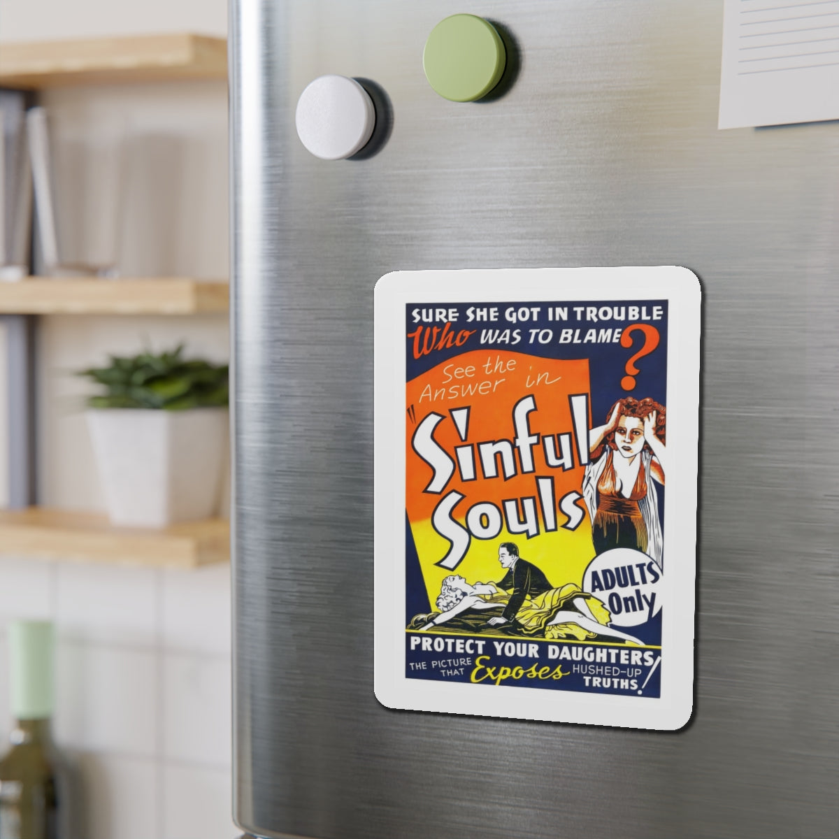 SINFUL SOULS (2) Movie Poster - Refrigerator Magnet-The Sticker Space