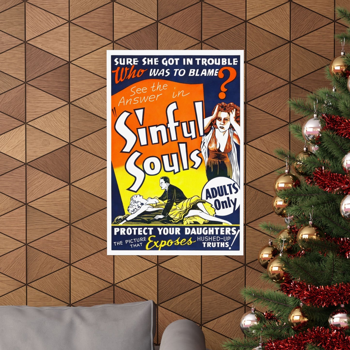 SINFUL SOULS (2) - Paper Movie Poster-The Sticker Space