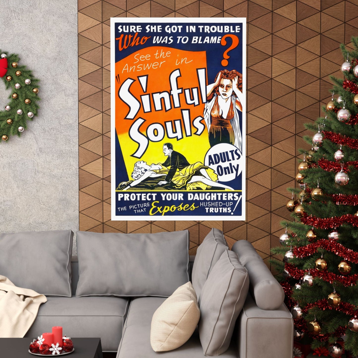 SINFUL SOULS (2) - Paper Movie Poster-The Sticker Space