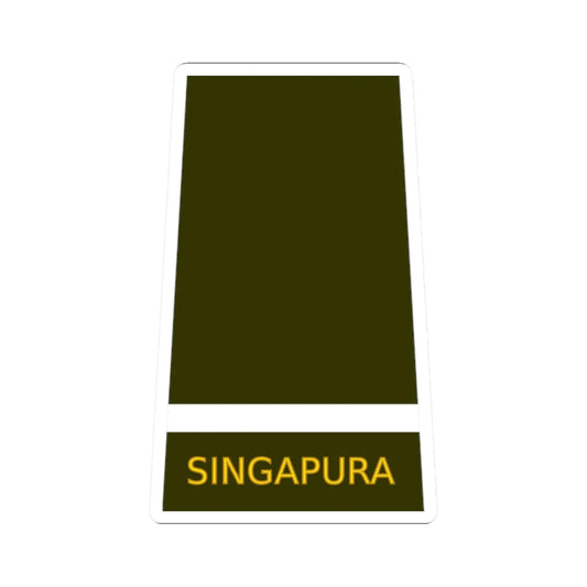 Singapore Army OF 1D (Singapore) (Military Rank) STICKER Vinyl Kiss-Cut Decal 2 Inch White - The Sticker Space