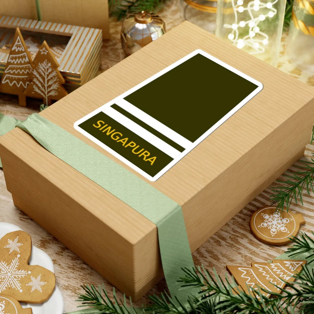 Singapore Army OF 2D (Singapore) (Military Rank) STICKER Vinyl Kiss-Cut Decal - The Sticker Space