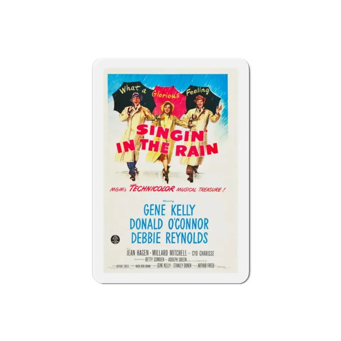 Singin in the Rain 1952 Movie Poster Refrigerator Magnet 2 Inch - The Sticker Space