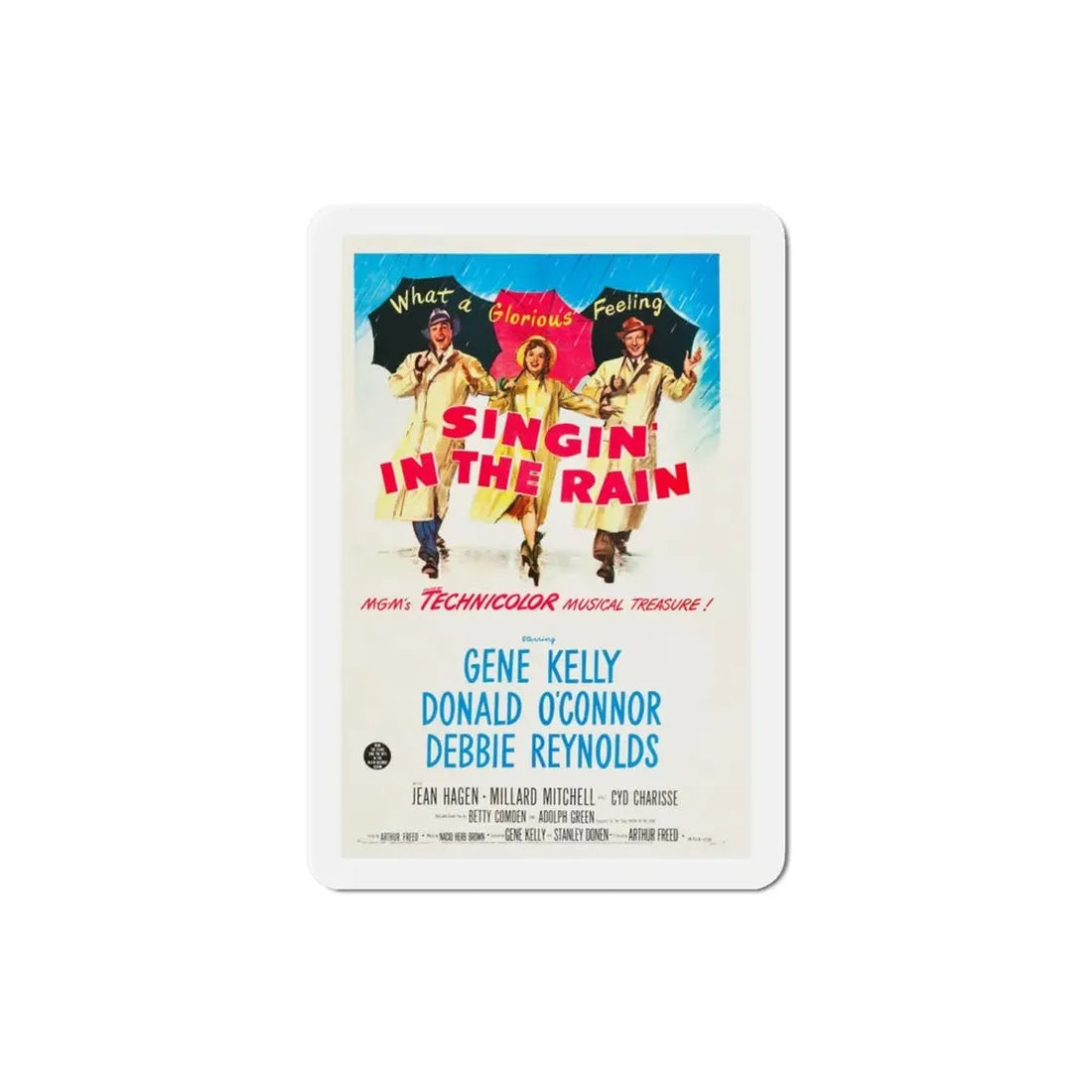 Singin in the Rain 1952 Movie Poster Refrigerator Magnet 3 Inch - The Sticker Space