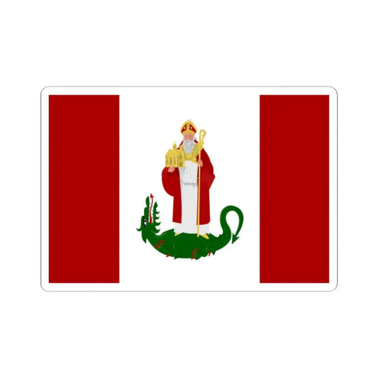 Sint-Amands vlag (Belgium) STICKER Vinyl Kiss-Cut Decal 2 Inch White - The Sticker Space