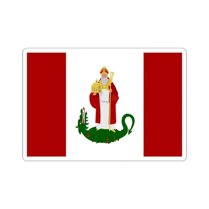 Sint-Amands vlag (Belgium) STICKER Vinyl Kiss-Cut Decal 3 Inch White - The Sticker Space