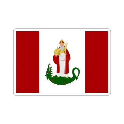 Sint-Amands vlag (Belgium) STICKER Vinyl Kiss-Cut Decal 6 Inch White - The Sticker Space