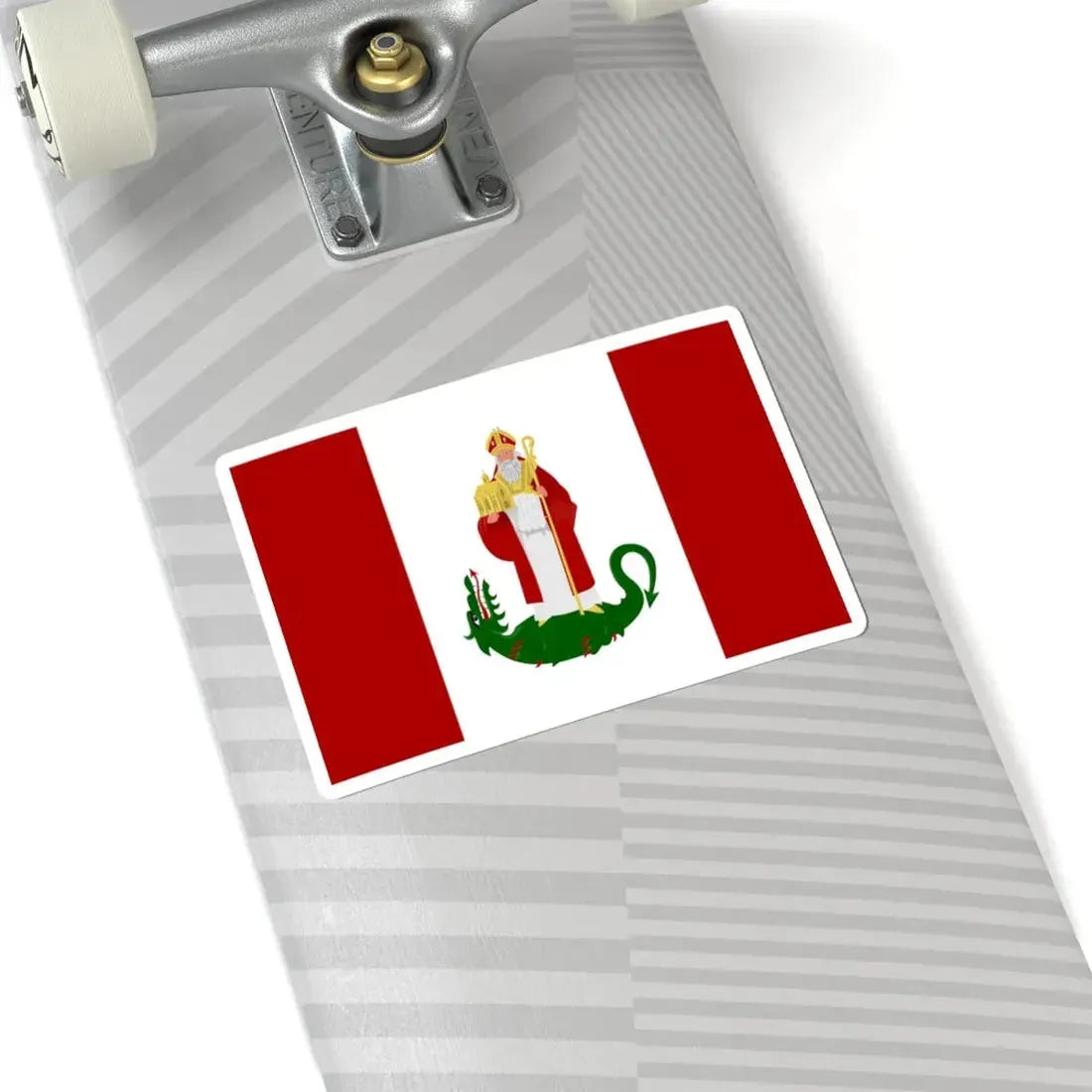 Sint-Amands vlag (Belgium) STICKER Vinyl Kiss-Cut Decal - The Sticker Space