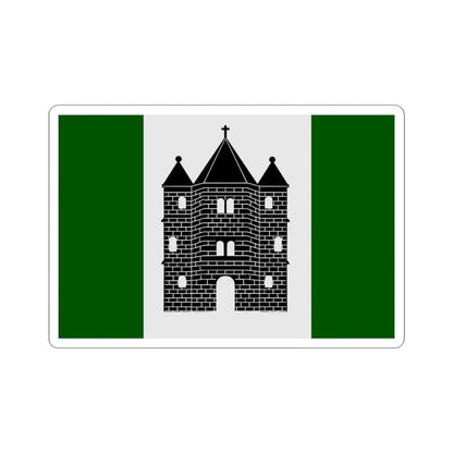 Sint-Genesius-Rode vlag (Belgium) STICKER Vinyl Kiss-Cut Decal 3 Inch White - The Sticker Space