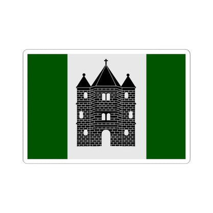 Sint-Genesius-Rode vlag (Belgium) STICKER Vinyl Kiss-Cut Decal 6 Inch White - The Sticker Space