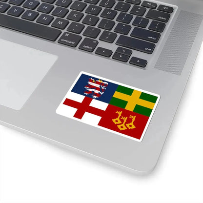 Sint-Martens-Latem vlag (Belgium) STICKER Vinyl Kiss-Cut Decal - The Sticker Space