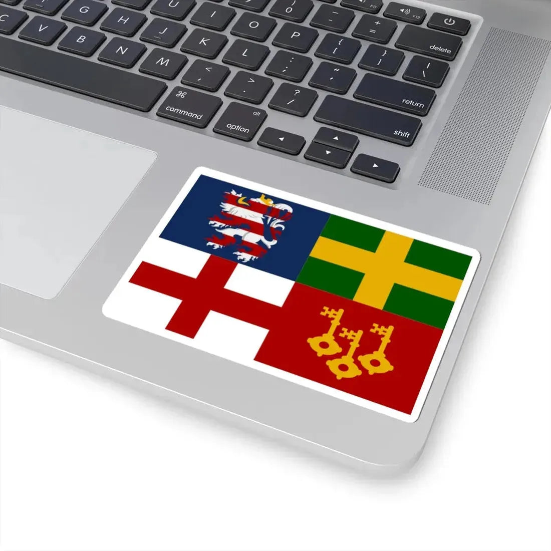 Sint-Martens-Latem vlag (Belgium) STICKER Vinyl Kiss-Cut Decal - The Sticker Space