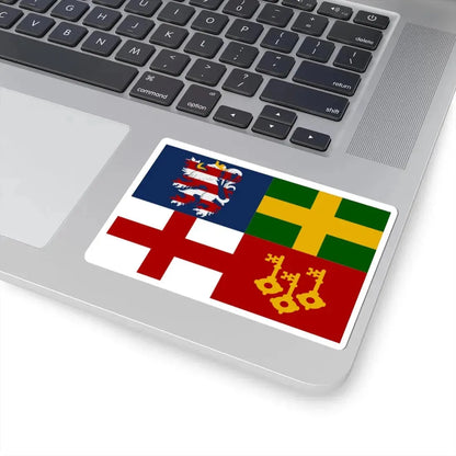 Sint-Martens-Latem vlag (Belgium) STICKER Vinyl Kiss-Cut Decal - The Sticker Space