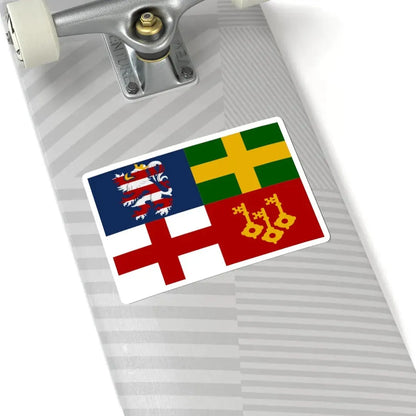 Sint-Martens-Latem vlag (Belgium) STICKER Vinyl Kiss-Cut Decal - The Sticker Space